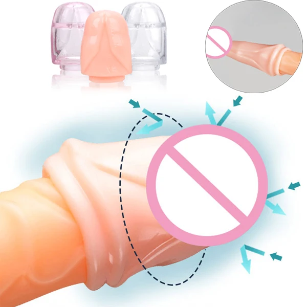 2 шт. Glans Кольцо для пениса Силиконовое пенис рукав многоразовый презерватив