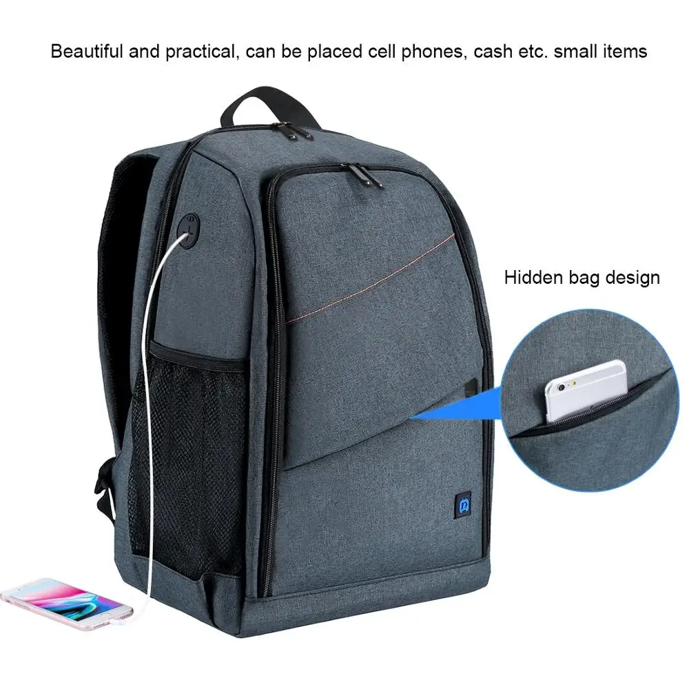 Universal backpack Outdoor Portable Waterproof Scratch-proof Dual Shoulders Backpack Camera Bag Digital DSLR Photo Video | Электроника