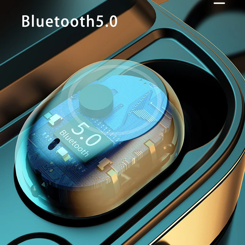 TWS Bluetooth наушники светодиодный дисплеем 3500 мА/ч зарядная станция беспроводные