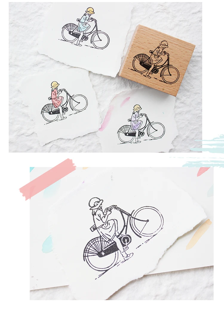 moodtape vintage wood clear stamp for DIY scrapbooking/photo album Decorative stamp vegetation plant rubber stamp seal