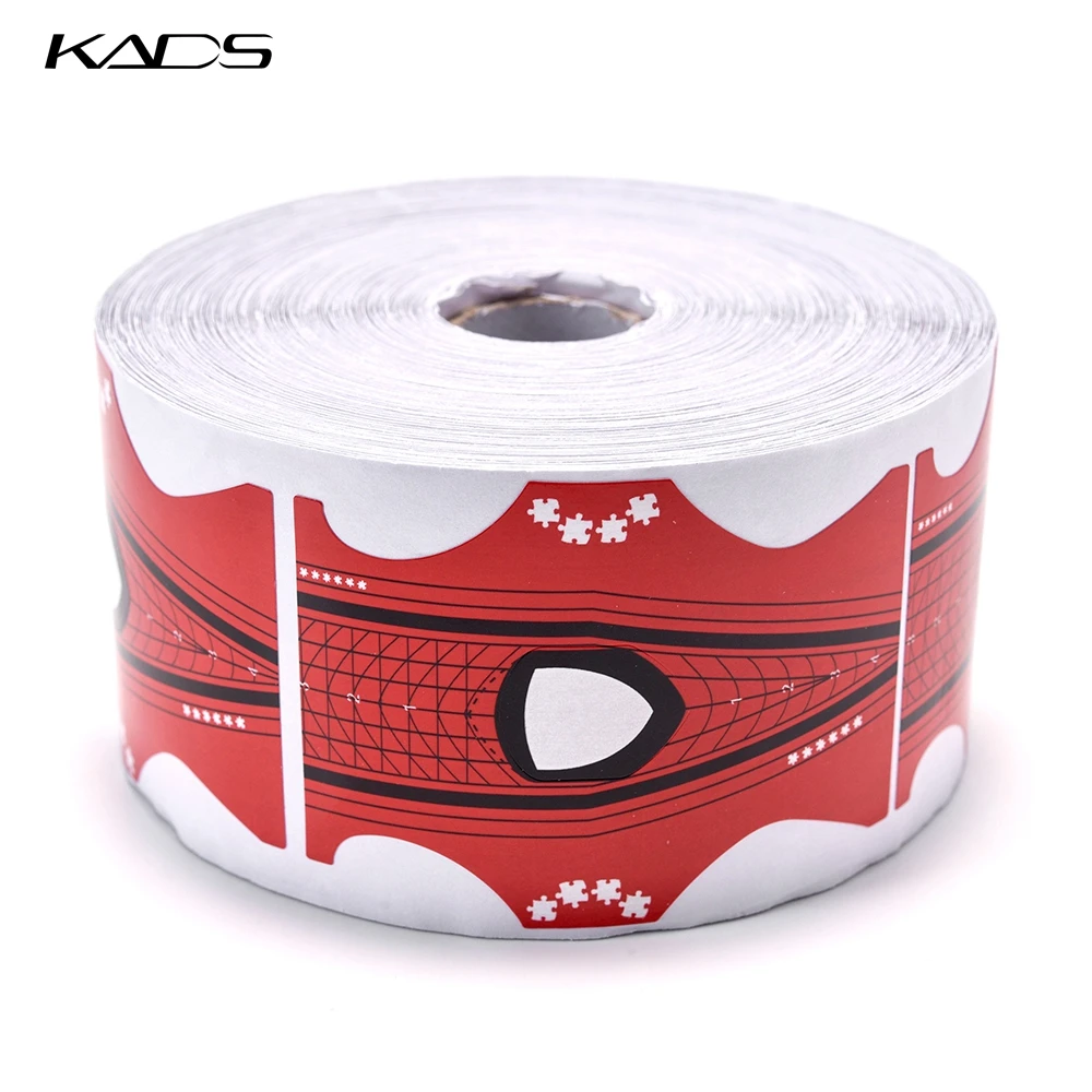 HOTSALE 500 шт./Roll nail art формы КРАСНЫЙ Ногтей Форма Art Совет Расширение для Акриловые УФ