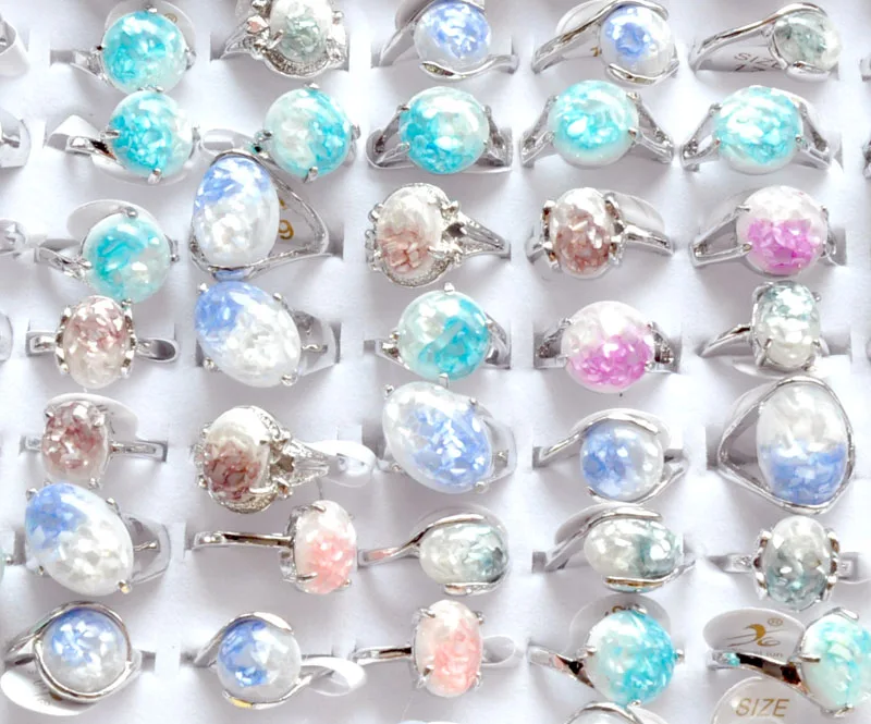 

Женское винтажное серебряное кольцо в стиле бохо, 20 шт.