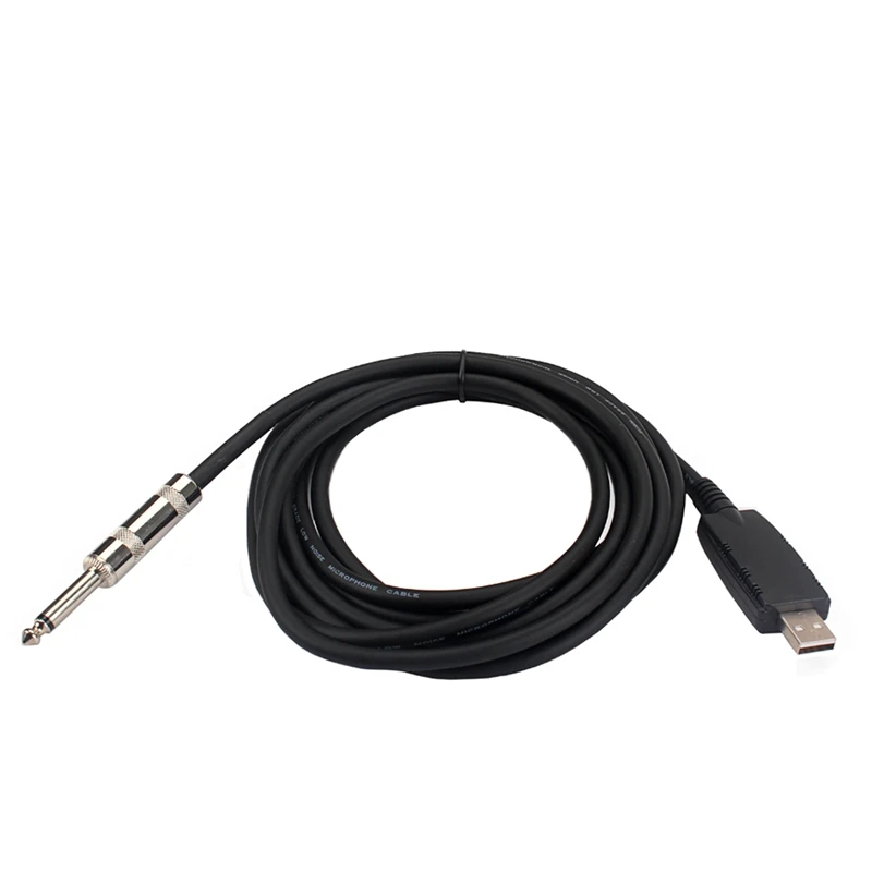 10 футов USB гитарный кабель на 1/4 дюйма TS моно штекер Jack Соединительный шнур