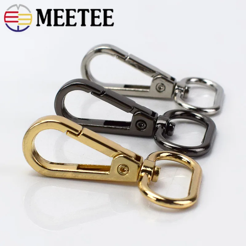 Meetee 10 шт. металлический ошейник для собак, сумка с пряжкой, сумка на ремешке, брелок для ключей, самостоятельное творчество, ремесла, аксессуары F4-1