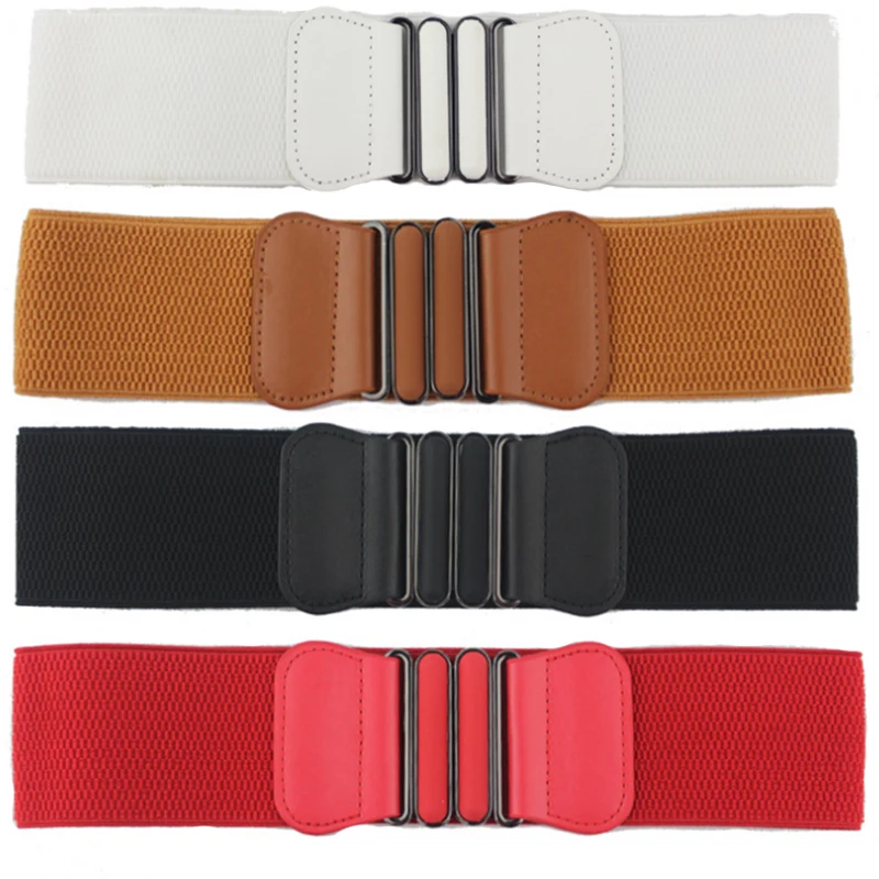 Простой женский эластичный пояс модный широкий с платьем длинная пуховая одежда