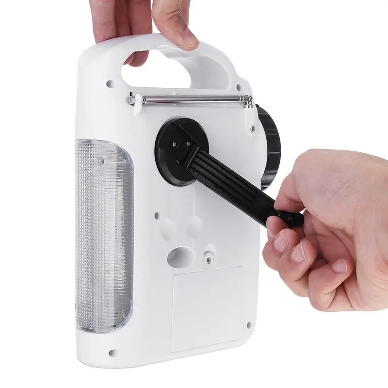 

AM/FM Bluetooth Solar Hand Crank Dynamo Outdoor Radio With Speaker Emergency Receiver Mobile Power Supply Flashlight