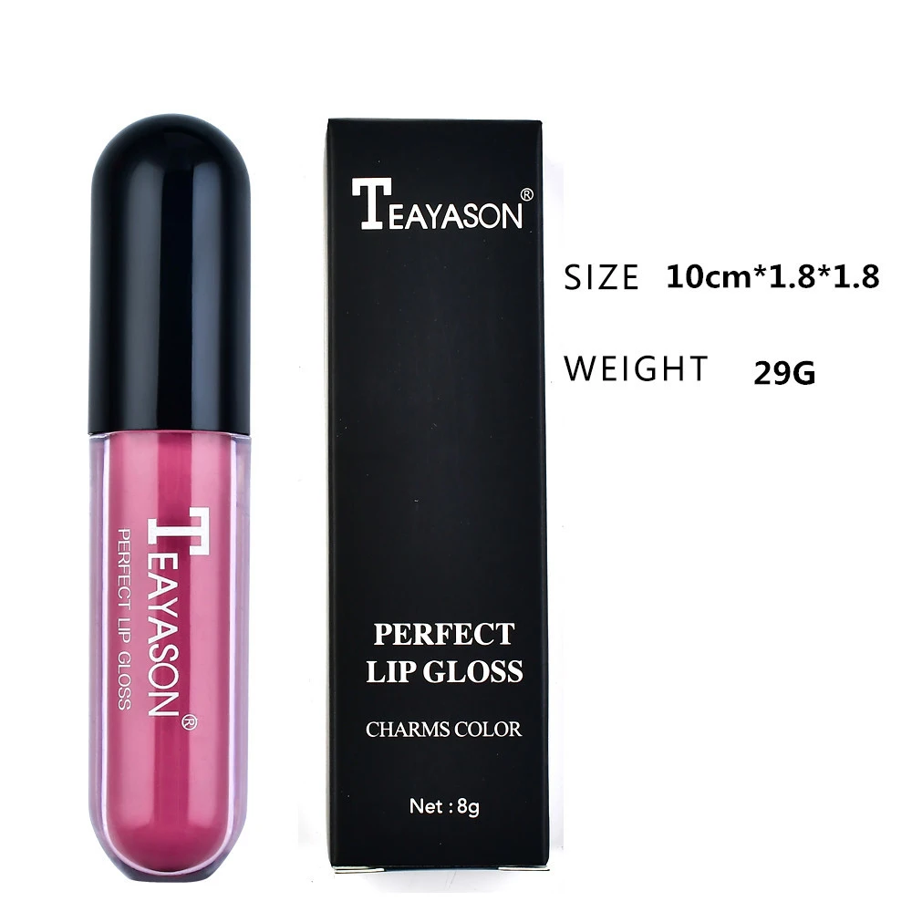 1 шт. Блестящий Блеск для губ зеркальный увлажняющая жидкая губная помада