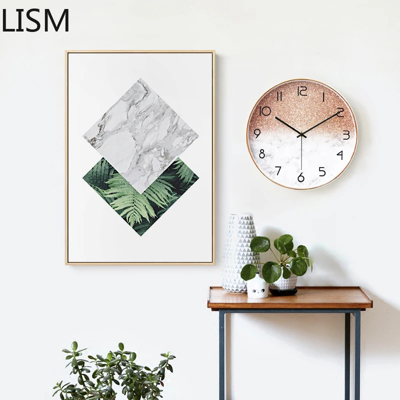 

Round Wall Clock Quartz Silent Nordic Minimalist Modern Wall Clock Living Room Bedroom Wall Clock 3d Wall Clock