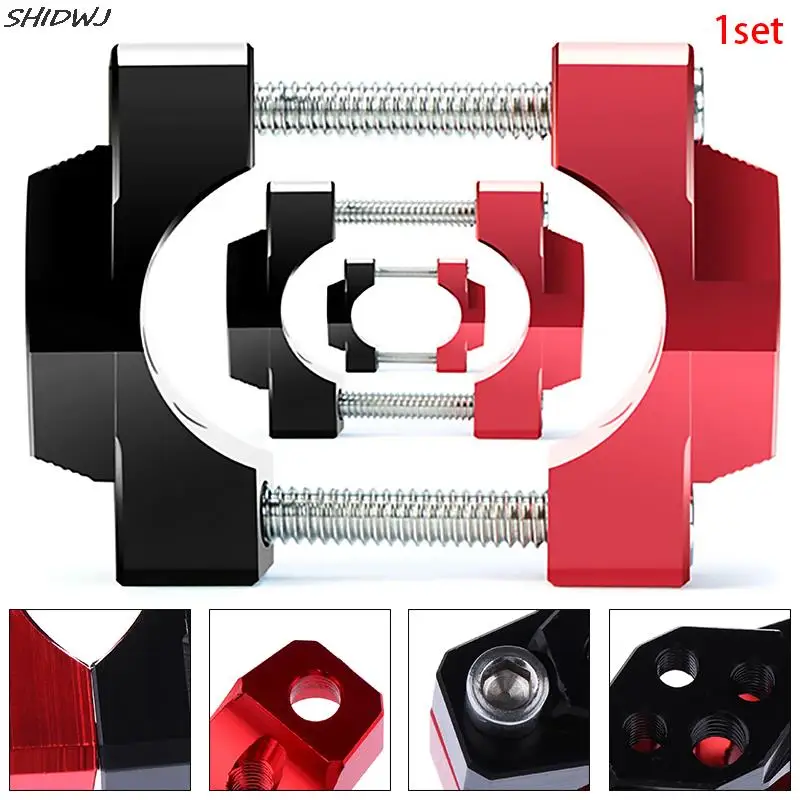 

Universal Motorcycle Bicycle Aluminum Alloy Spotlight Headlight Phone GPS Handlebar Holder Bracket Clamp Fixed Chips Frame 1set