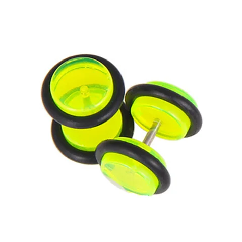 Пара колец из нержавеющей стали и акрила MODRSA