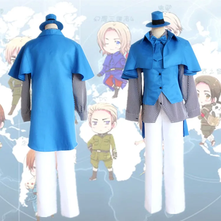 Аниме хеталия и страны оси Костюмы для косплея Соединенного Королевства