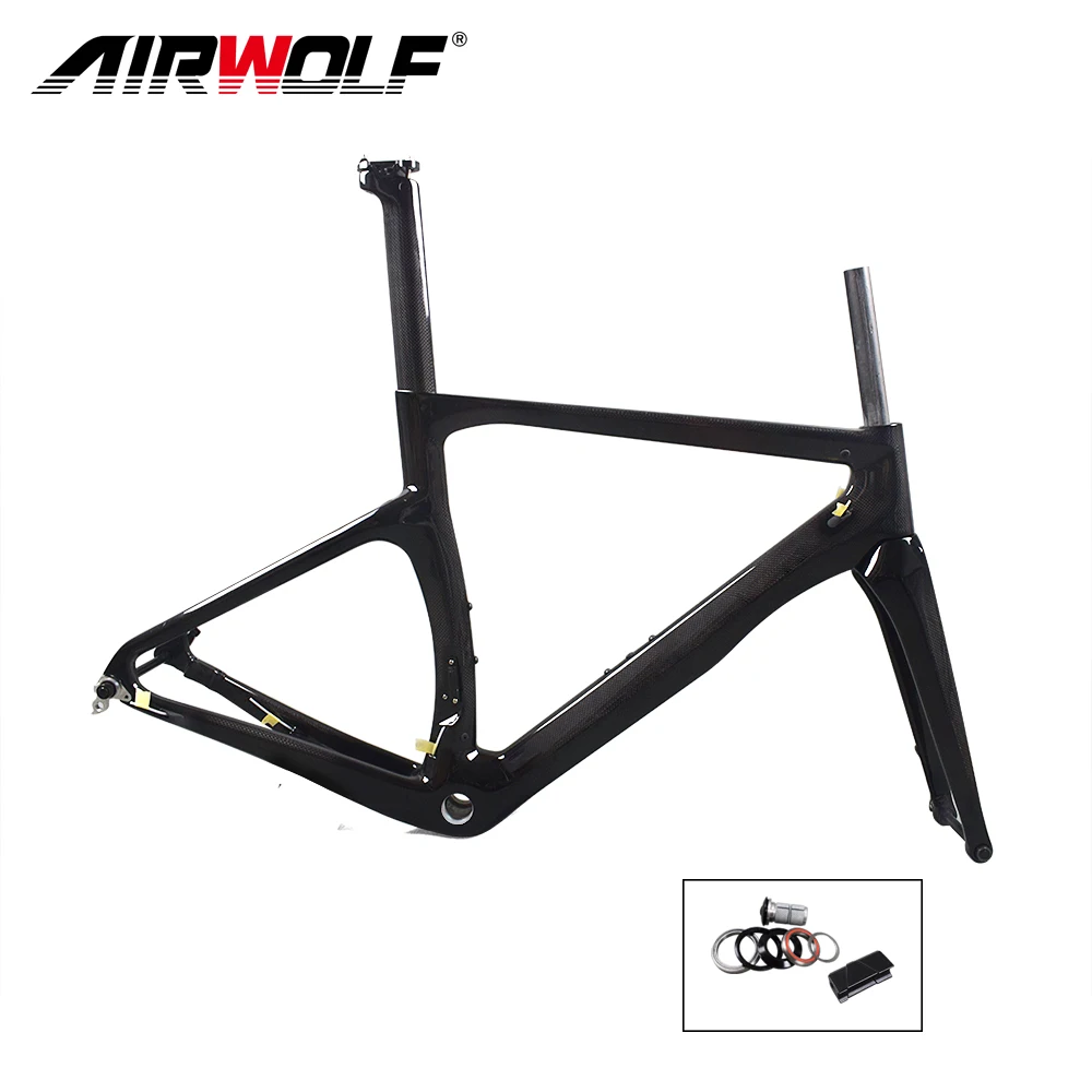 Airwolf карбоновая рама велосипеда через ось 142 мм * 12 диск для дорожного Рама