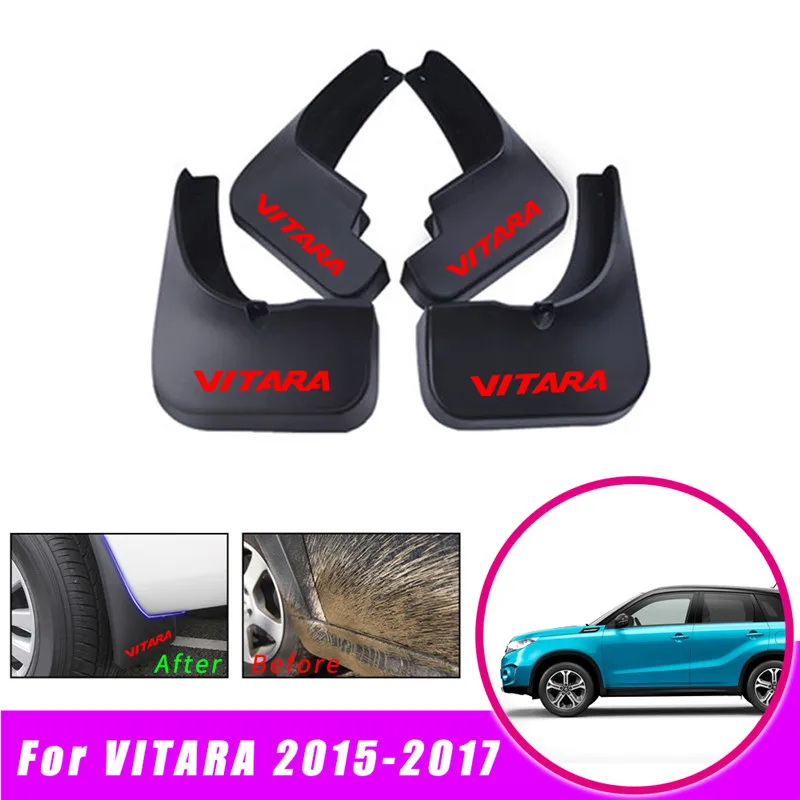 Фото 4 шт., брызговики для Suzuki Vitara 2015 2016 2017 2018 2019 2020 2021 №2