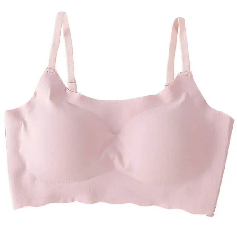 

Women Seamless Bottoming Bra Vest Cup No Steel Ring Gather Soft Yoga Shape Wear