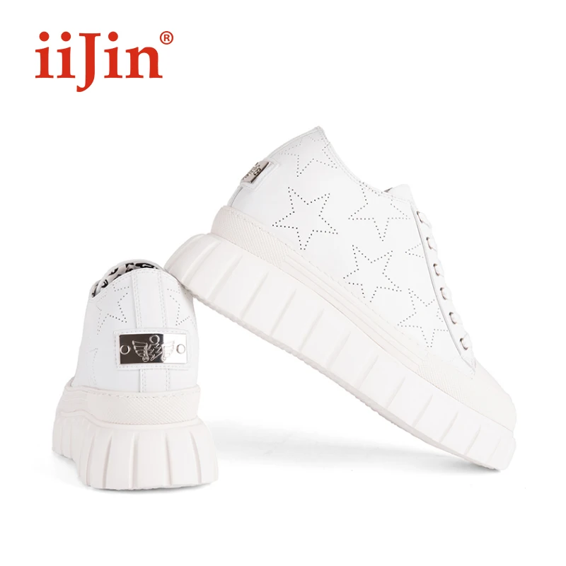 

2021 spring new thick-soled low-top casual sports walking shoes height increasing women's sneakers female lady zapatos mujer