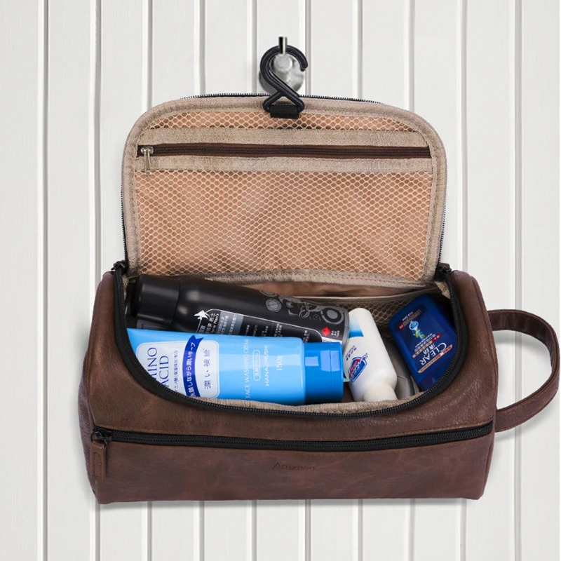 Модная Портативная косметичка с крючком многофункциональная сумка для хранения