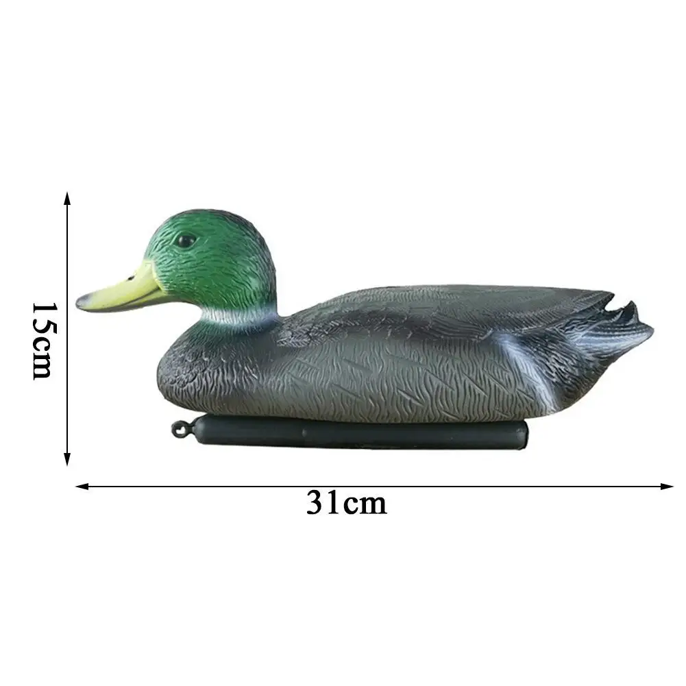 

Outdoor Hunting Simulation Duck Floating In Water Plastic Simulation Hunting Bait Garden Decoration Ornaments Big Black Duck