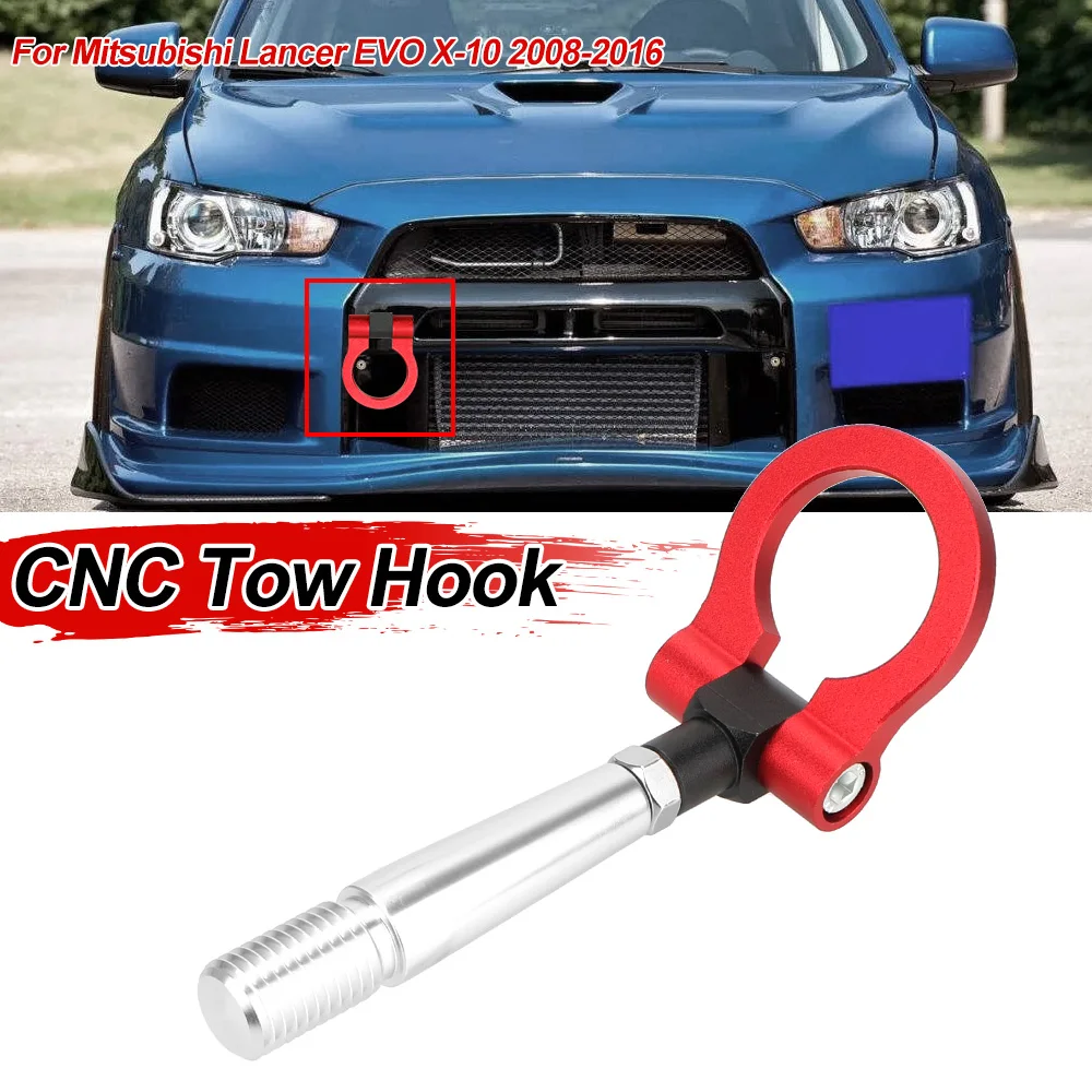 Vehicle Towing Hook Trailer Towing Bar Car Racing Tow Hook Car Auto Rear Front Trailer for Mitsubishi Lancer EVO X 10 2008-2016