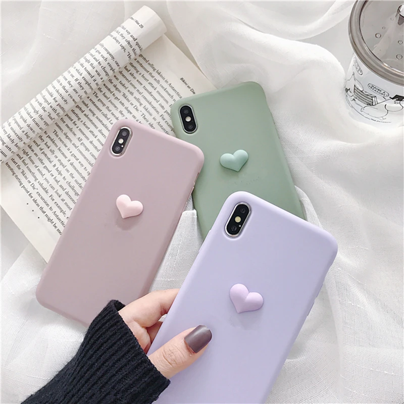 Милый 3D силиконовый чехол для iphone X XR XS 11 Pro MAX 6S 7 8 plus samsung S10 S9 S8 Note 10 9|Бамперы| |