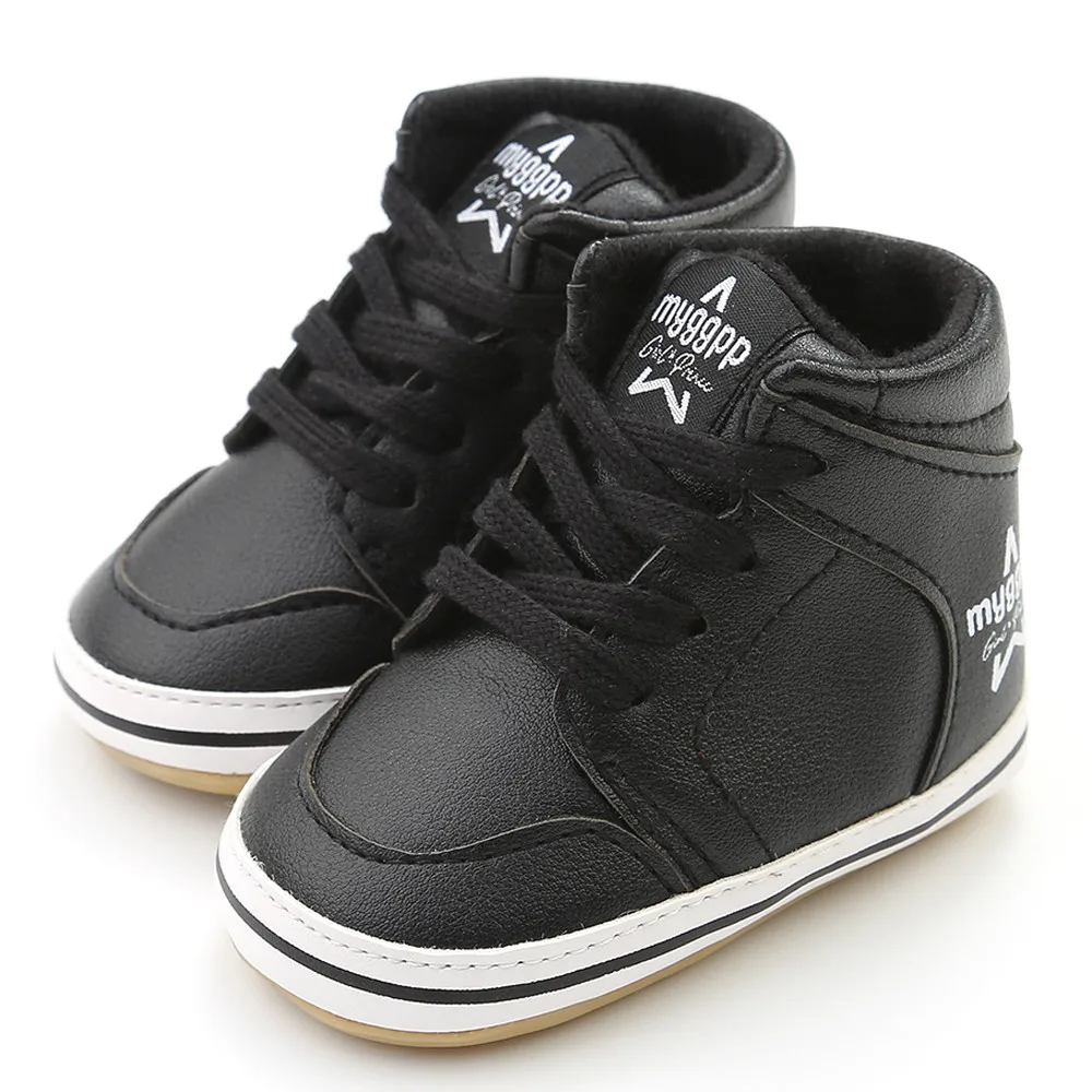 Детская обувь для девочек и мальчиков из искусственной кожи модная малышей без