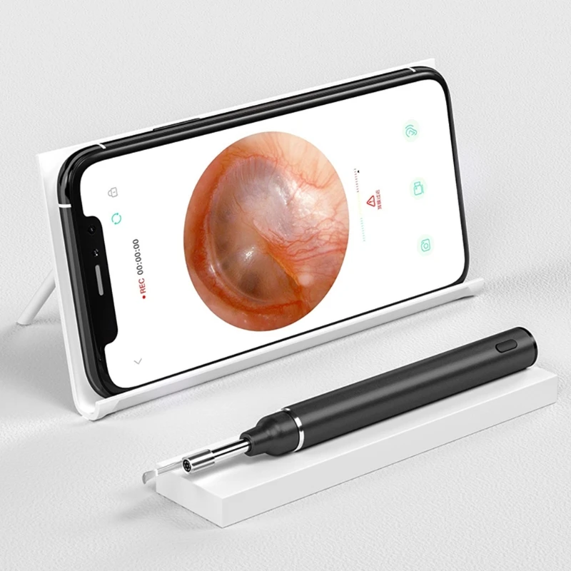

Wireless Ear Cleaning Endoscope 3.9mm 5MP Ear Otoscope Earwax Removal Ear Inspection Camera Endoscope for iOS -Android Phone