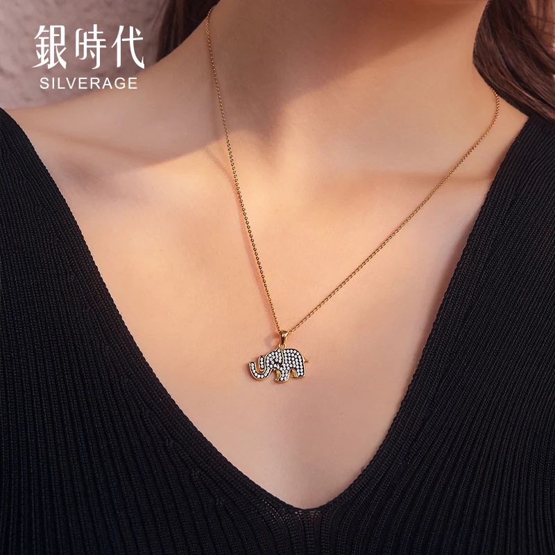 2020 стерлингового серебра в виде милых животных серебро SA SILVERAGE Ювелирный