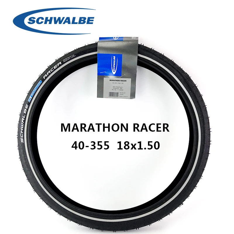 

Schwalbe MARATHON RACER 40-355 18x1.5 Bike Tire Raceguard Ultralight Anti Puncture Bicycle Tyre Cycling Parts