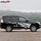 1 компл. Автомобильные спортивные полосы наклейки сделай сам виниловые наклейки для Toyota Land Cruiser Prado автостайлинг корпус двери Декор наклейки