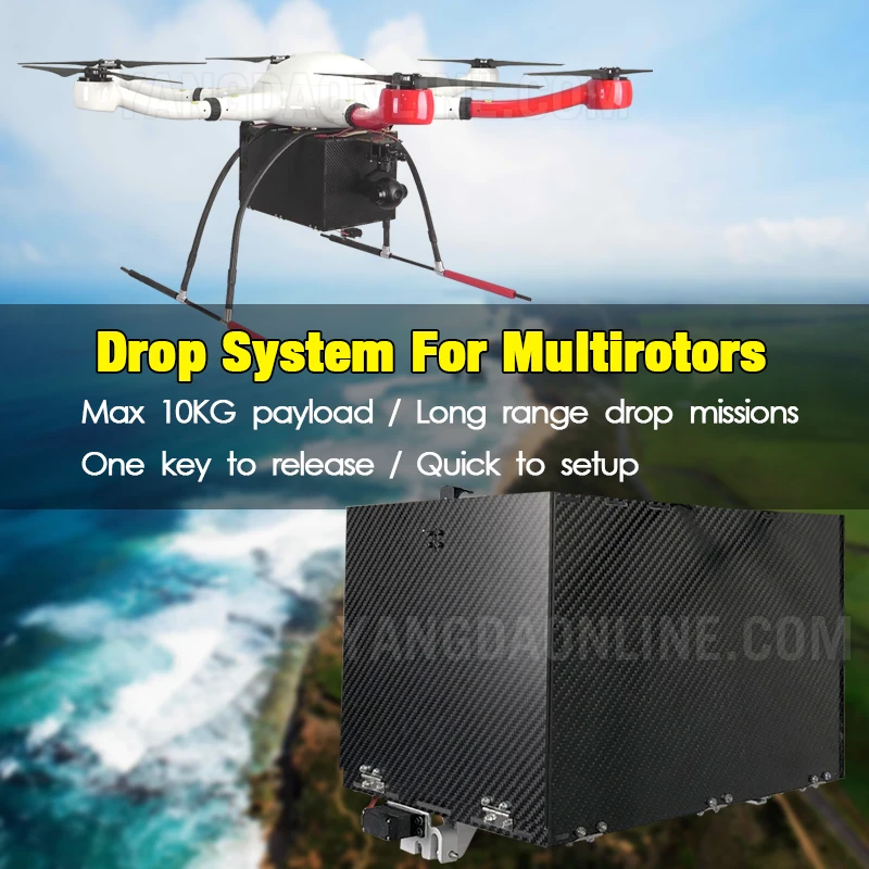 kua payload drop box for multirotors quadcopte hexacopter long range police rescue emergency delivery 10Kg carry maximum|Наборы