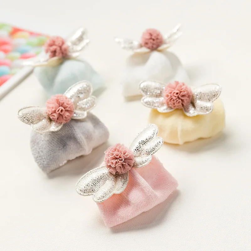Girls Baby Socks Thin Cotton With Wings Non-slip Newborn Children | Детская одежда и обувь