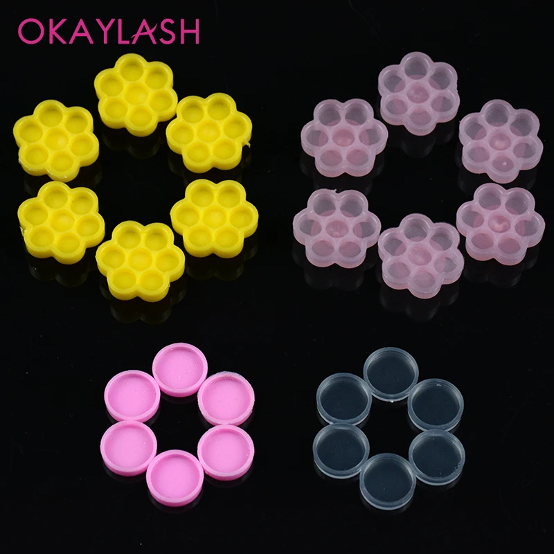 Поддон для наращивания ресниц 2021 100 шт. в форме цветка |