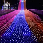 Thrisdar 10*1 м 580 светодиодная сетсветильник Рождественская сетка сказочная гирлянда для улицы сада свадьбы фон освещение