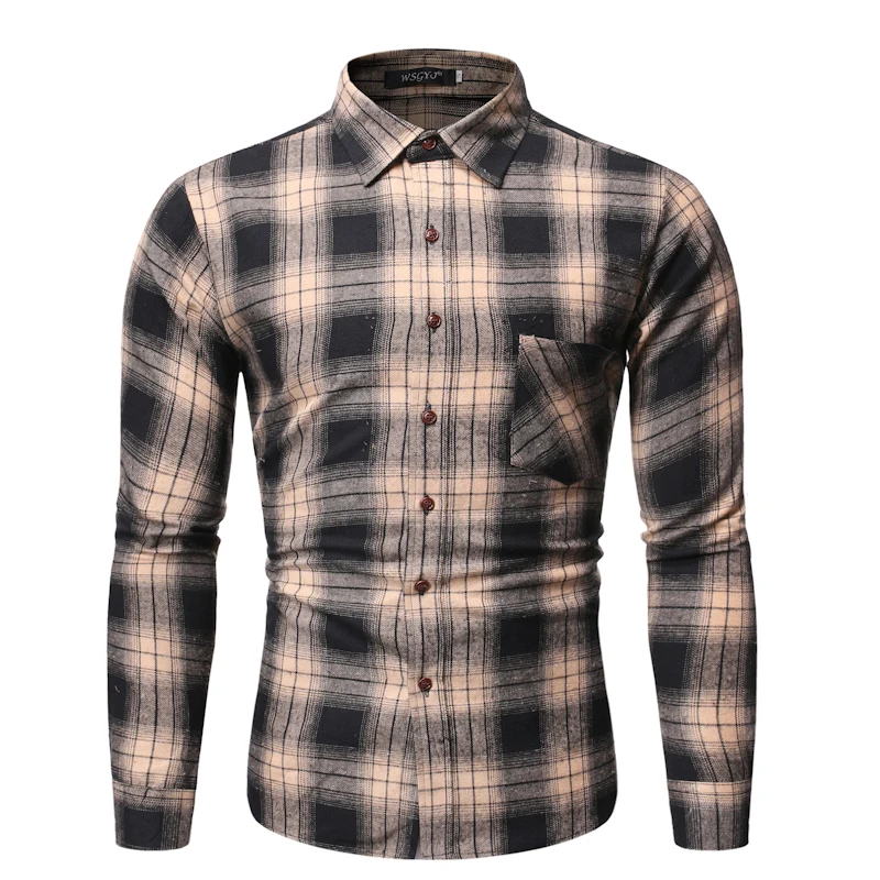 Высококачественная осенне-зимняя рубашка 2020 с одним карманом и длинными