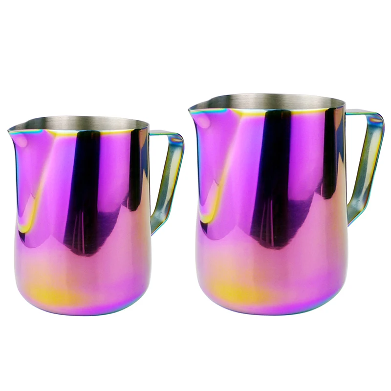 Молочный кувшин для взбивания пены из нержавеющей стали кружка цветов