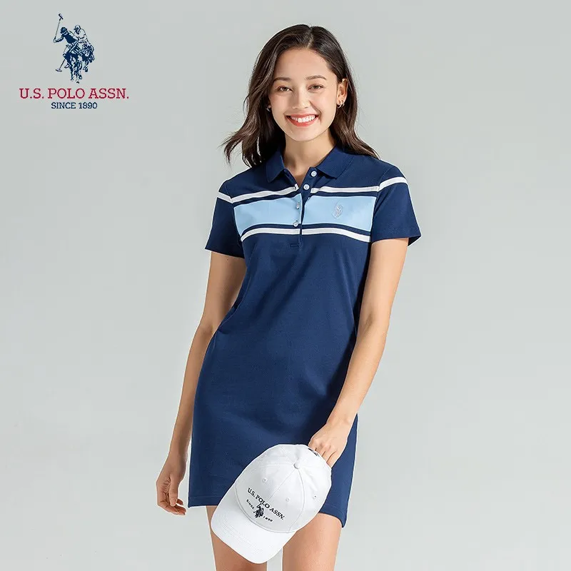 США Polo Assn Новая летняя модная женская Повседневная универсальная юбка поло