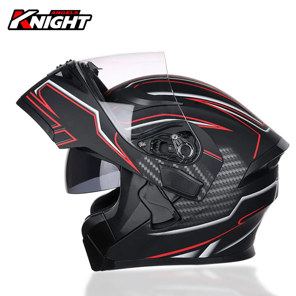 

Мотоциклетный шлем JIEKAI, откидной мотоциклетный шлем с внутренним защитным козырьком, модульный Полнолицевой шлем для мотокросса с двойным...