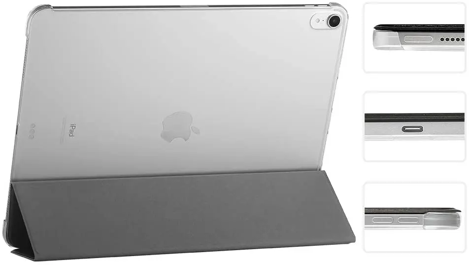 Чехол EasyAcc для iPad Pro 12 9 черный чехол из искусственной кожи мягкий силиконовый