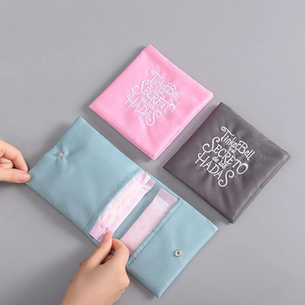 

1 Pcs Women Cute Sanitary Pad Pouch Napkin Organizer Portable Key Coin Purse Credit Card Storage Bag
