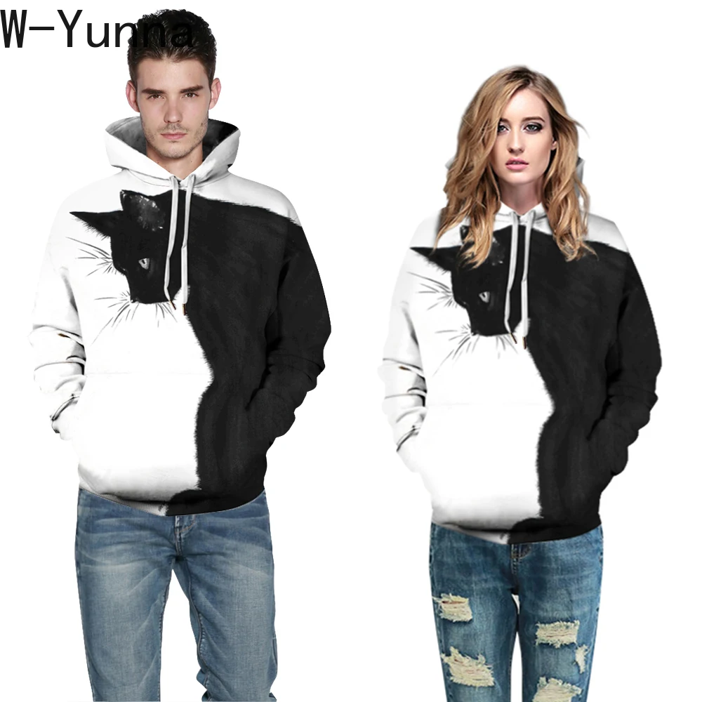 W-Yunna/Новинка 2019 года свободная зимняя уличная одежда с капюшоном Sudadera Mujer свитера