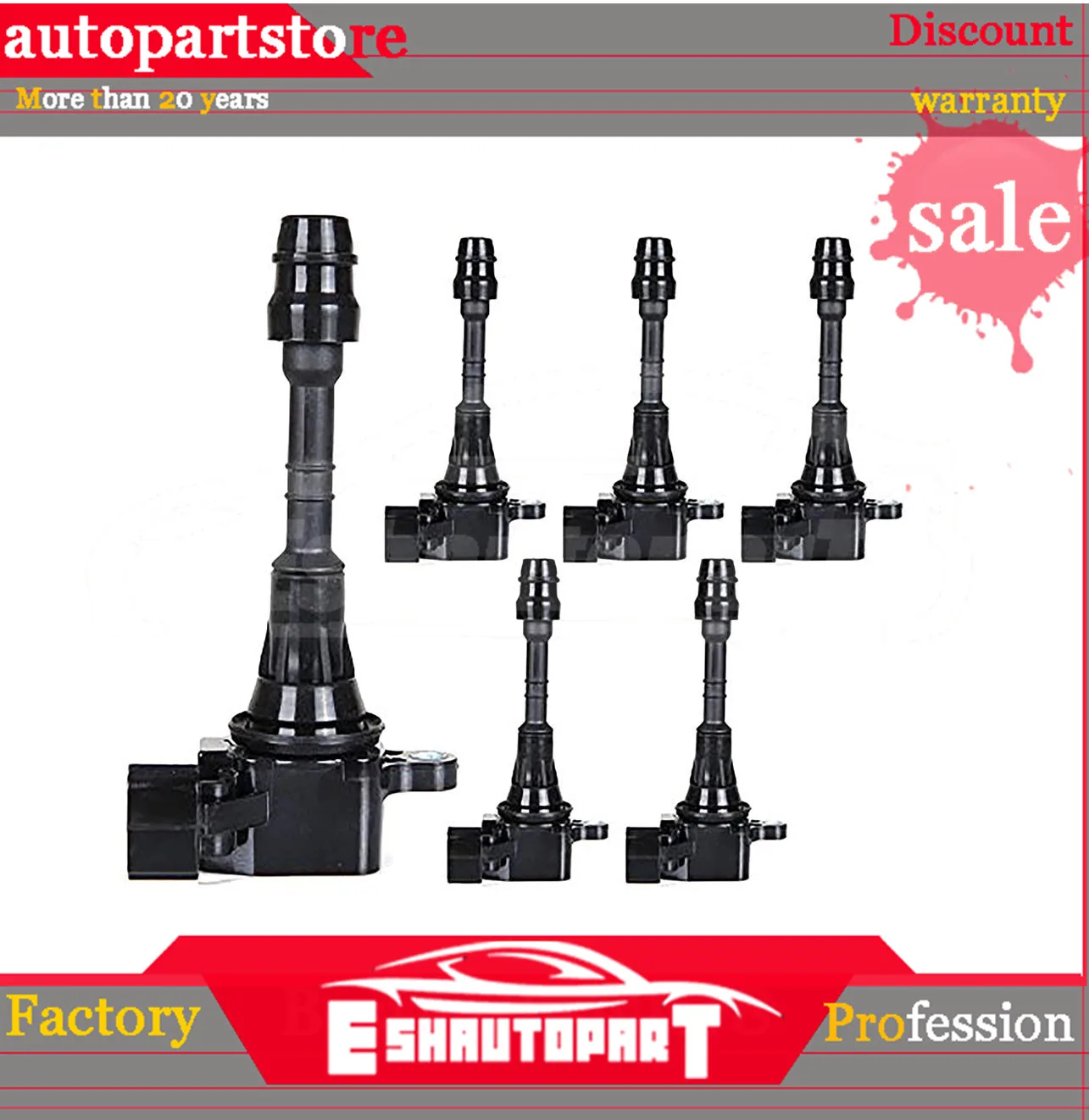 

6 шт. новая катушка зажигания 22448-8J11C 22448-8J115 22448-8J111 UF349 для Nissan Frontier NV1500/2500/3500 4.0L Xterra Pathfinder