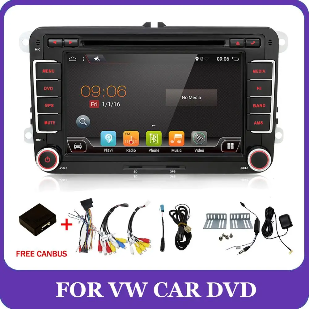 PX6 4G+ 64G 2Din android 9,0 автомобильный dvd-плеер Aux gps стерео для Volkswagen Skoda POLO GOLF 5 6 PASSAT CC TIGUAN TOURAN Fabia Caddy