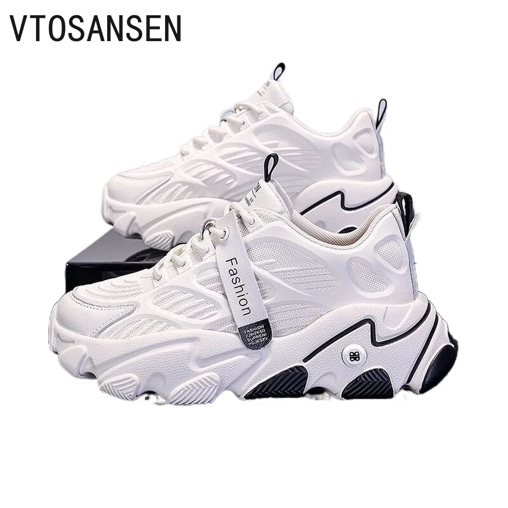 

Women's Filas Breathable Air Maxs Running Dad Shoes Lightweight White Clunky Sneakers Thick-soled Sports Women's Casual Shoes
