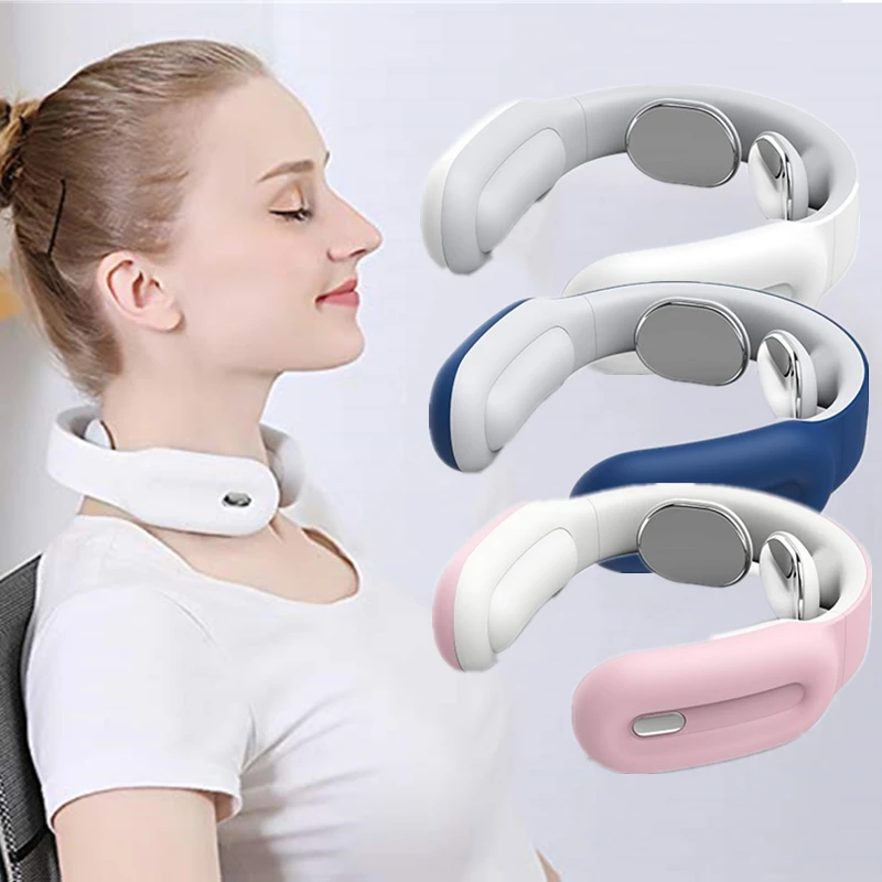 

Smart Electric Neck Massager Far Infrared Heating Pain Relief Health Care Relaxation Cervical Vertebra Physiotherapy Massger