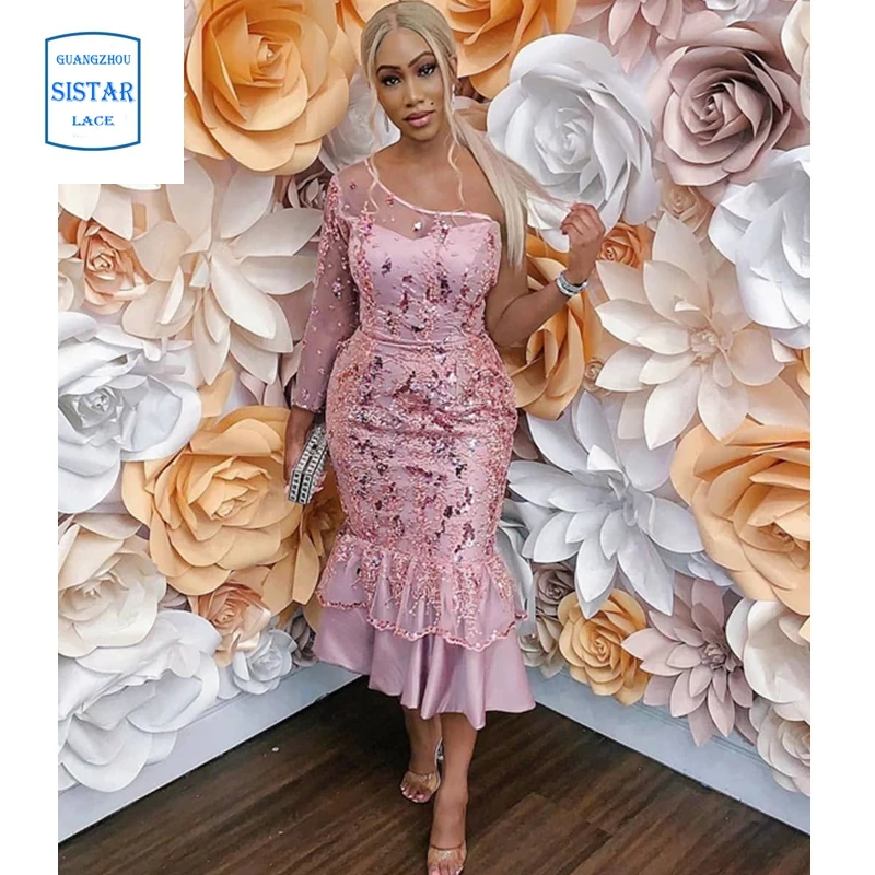 Новинка Высокое качество 2020 Тюль блестящая французская нигерийская кружевная