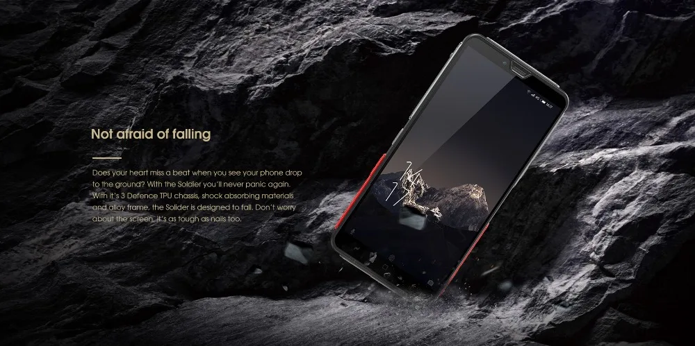 ELEPHONE Soldier смартфон 4 Гб 128 ГБ IP68 Водонепроницаемый 2K экран мобильный телефон Android 8,0 Deca Core 21MP прочный мобильный телефон