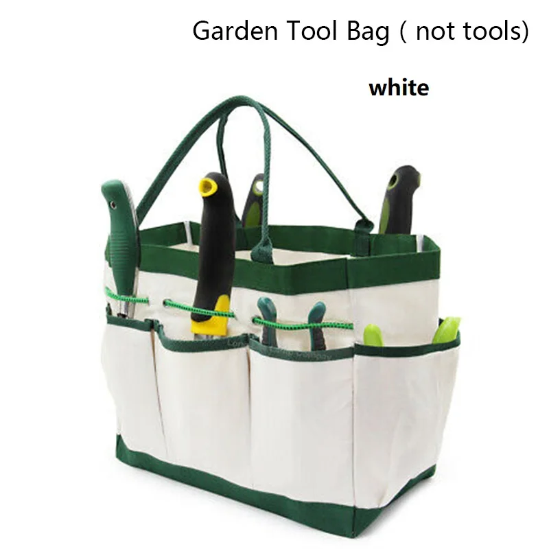 Сумка для инструментов садовый Органайзер из зеленой ткани Оксфорд 8 карманов