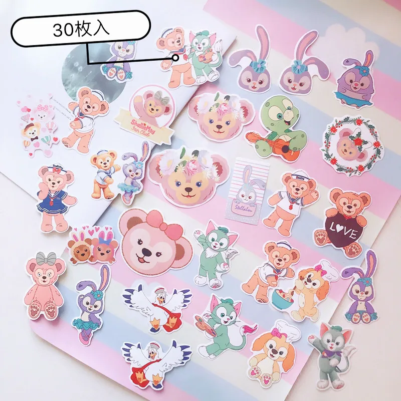 36 шт./упак. милые Япония мультфильм Даффи друзья stellalou Rabbit наклейки мобильный телефон Сделай Сам наклейки компьютерный Декор