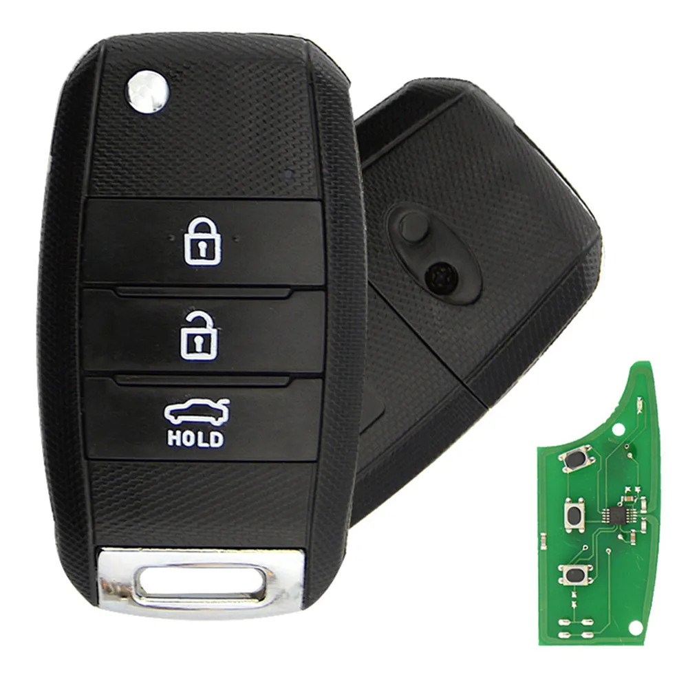 Пульт дистанционного управления XRSHKEY с 3 кнопками 433 МГц чипом ID70 для K5 Sorento Sportage 2013