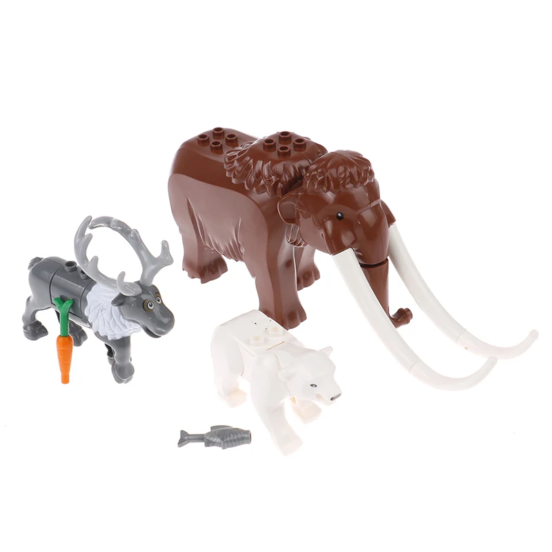 

Building Bricks Animals Elephant Blocks Kids Toys Animal Figures Assemble