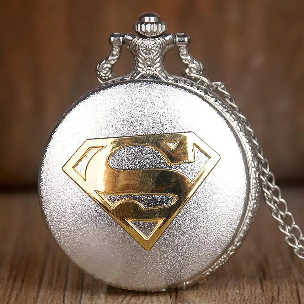 Лучшие продажи серебро из нержавеющей стали Roma номер кварцевые карманные часы